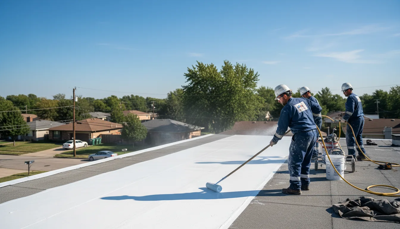 Commercial roof coating in Denton, TX near me